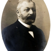 Das Bild zeigt Viktor Palleske um 1910 zu der Zeit, als er noch Bürgermeister in Höchst am Main war.