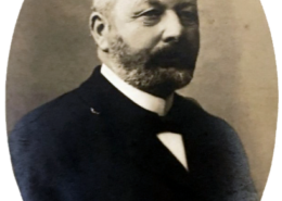 Das Bild zeigt Viktor Palleske um 1910 zu der Zeit, als er noch Bürgermeister in Höchst am Main war.